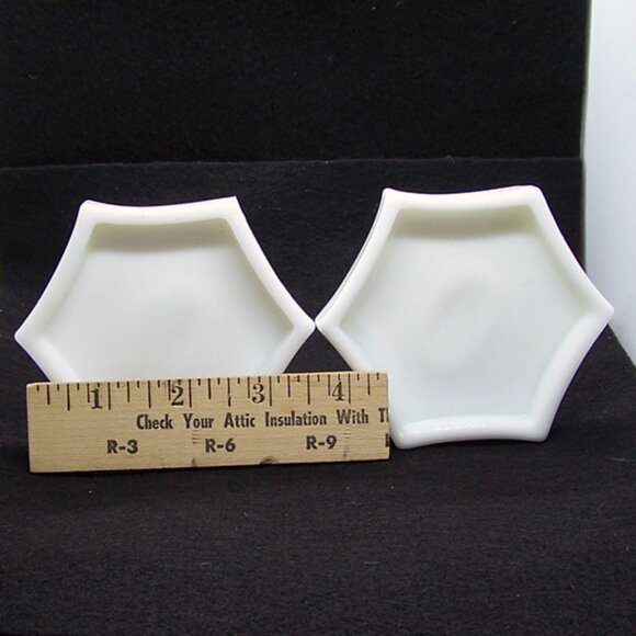 VTG - A pair of Milk Glass, Westmoreland Koi/Dolphin, Candlestick Holders - Picture 3 of 9